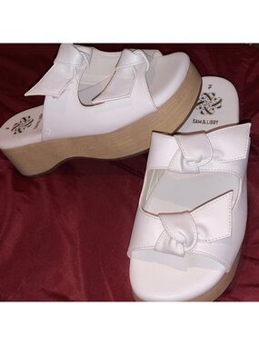 White summer Knotted Sandals 7 Sam and Libby